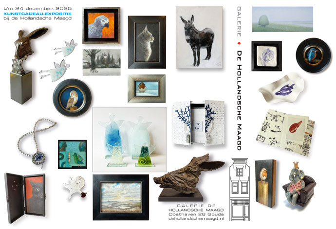 Kunstcadeau-expositie 2025 Galerie de hollandsche Maagd