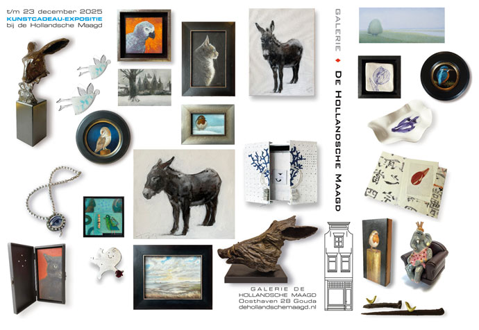 Kunstcadeau-expositie 2025 Galerie de hollandsche Maagd